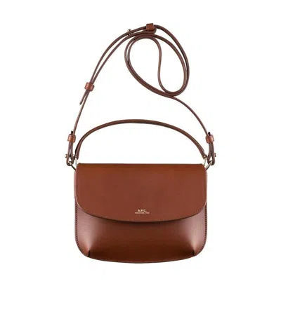 APC A.P.C. SARAH LOGO DETAILED MINI SHOULDER BAG