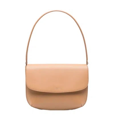 Apc Sarah Mini Shoulder Bag In Nude