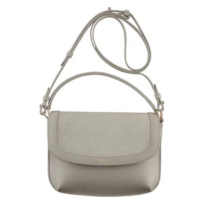 Apc A.p.c. Sarah Mini Leather Shoulder Bag In Brown