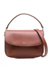 Apc A.p.c. Women Sarah Mini Shoulder Bag In Brown