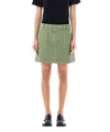A.p.c. Sarah Mini Skirt In Green