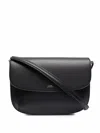Apc A.p.c. Structured Mini Shoulder Bag With Adjustable Strap In Black