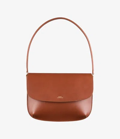 Apc Sarah Shoulder Bag One Size Hazelnut In Brown