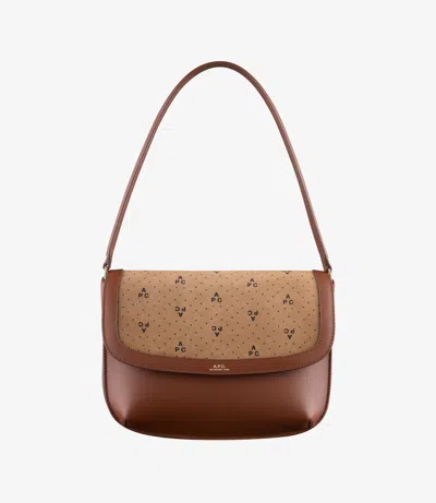 Apc Sarah Shoulder Bag One Size Hazelnut