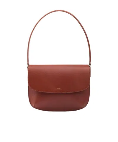 APC A.P.C. SARAH LOGO DETAILED SHOULDER BAG