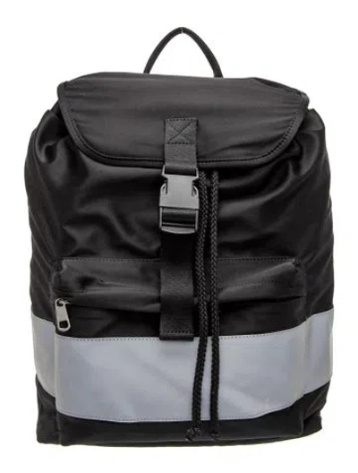 Pre-owned A.p.c. Satin Backpack In Black