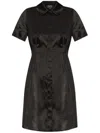 Apc Satin Minidress In Black