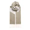 Apc A.p.c. Logo Detailed Fringed Scarf In Bae