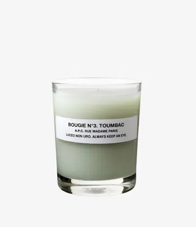 Apc Scented Candle N3 One Size Tobacco In Gray