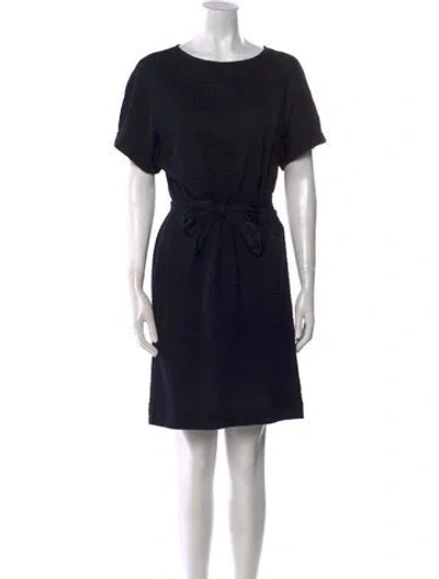 Pre-owned Apc Scoop Neck Knee-length Dress In Black