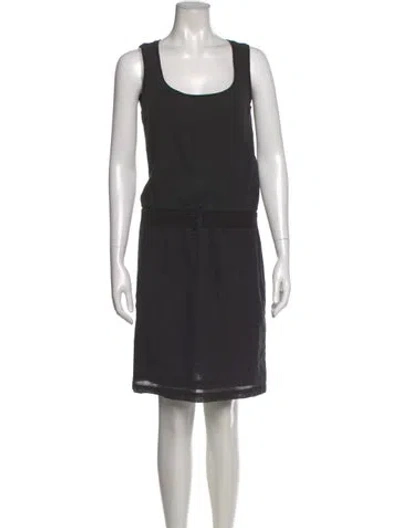 Pre-owned Apc Scoop Neck Knee-length Dress In Black