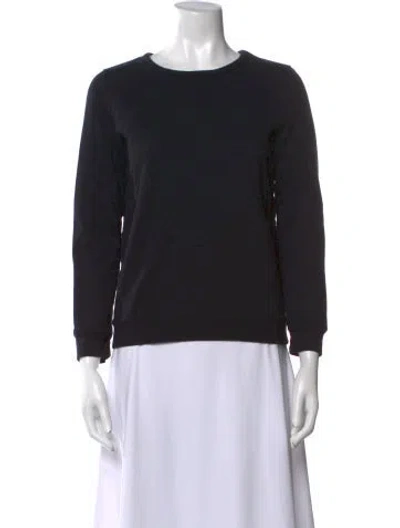 Pre-owned Apc Scoop Neck Long Sleeve Sweatshirt In Blue