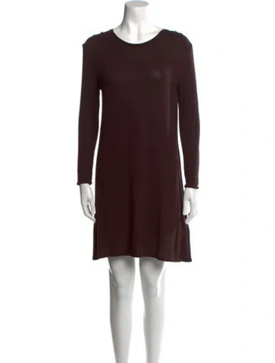 Pre-owned Apc Scoop Neck Mini Dress In Brown