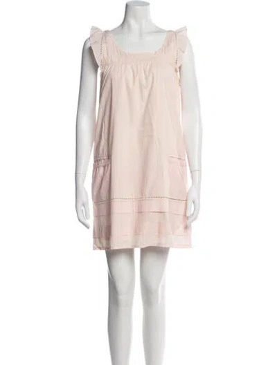 Pre-owned Apc Scoop Neck Mini Dress In Pink