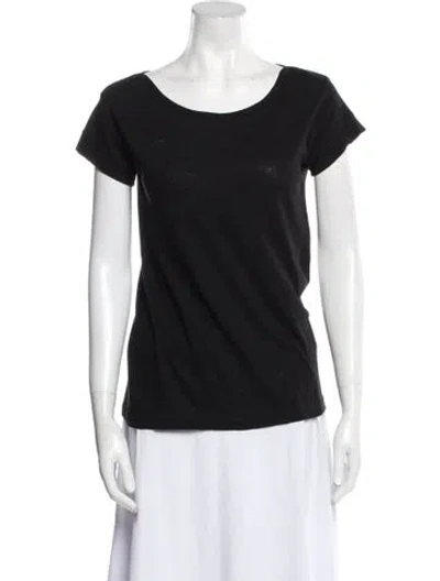 Pre-owned Apc Scoop Neck Short Sleeve T-shirt In Black