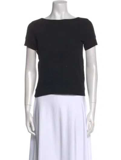 Pre-owned Apc Scoop Neck Short Sleeve T-shirt In Black