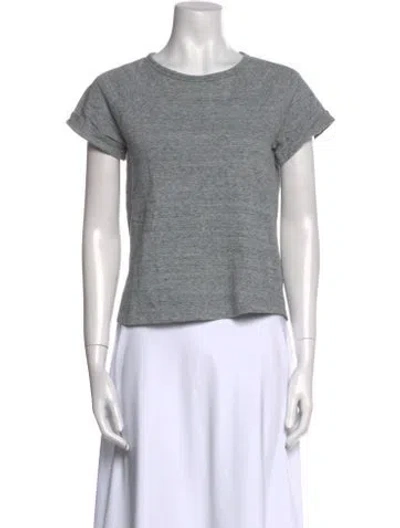 Pre-owned Apc Scoop Neck Short Sleeve T-shirt In Gray