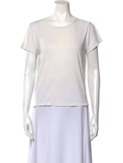 Pre-owned A.p.c. Scoop Neck Short Sleeve T-shirt In Neutral