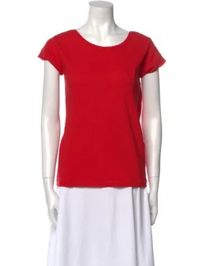 Pre-owned Apc Scoop Neck Short Sleeve T-shirt In Red