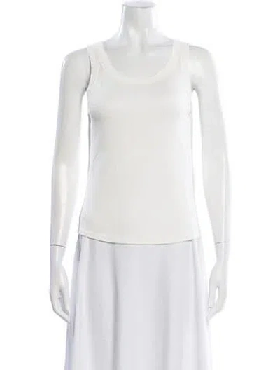 Pre-owned A.p.c. Scoop Neck Sleeveless Top In Neutral