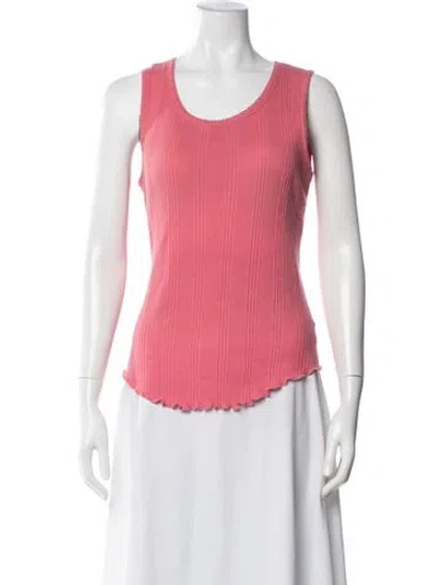 Pre-owned A.p.c. Scoop Neck Sleeveless Top In Pink