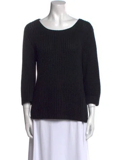 Pre-owned Apc Scoop Neck Sweater In Black