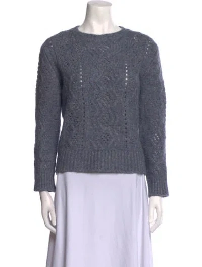 Pre-owned Apc Scoop Neck Sweater In Blue