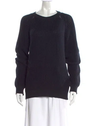 Pre-owned A.p.c. Scoop Neck Sweater In Blue