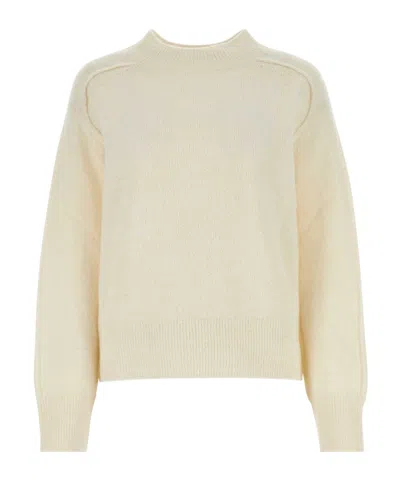 Apc Seam-detail Wool Blend Jumper In Nude