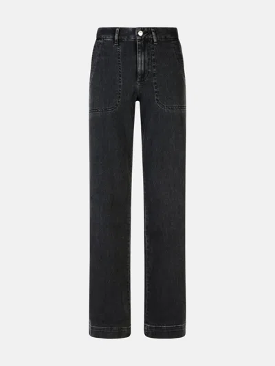 Apc 'seaside' Black Cotton Jeans