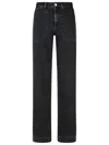 Apc A.p.c. 'seaside' Black Cotton Jeans