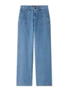 Apc A.p.c. Seaside Flared Jeans In Blue