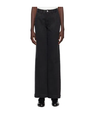 Apc Seaside High-rise Jeans In Black