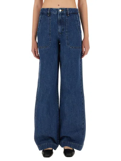 A.p.c. Jeans A. P.c. Woman Color Denim In Blue