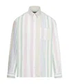 Apc A.p.c. Mateo Oversize Stripe Organic Cotton Button-down Shirt In White