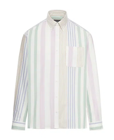 APC A.P.C. MATEO STRIPED OXFORD SHIRT