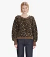 Apc Brown Selena Sweater In Chestnut Brown
