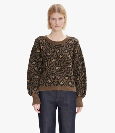Apc Selena Sweater Xl Chestnut Brown