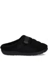 Apc Shearling Slippers In Black