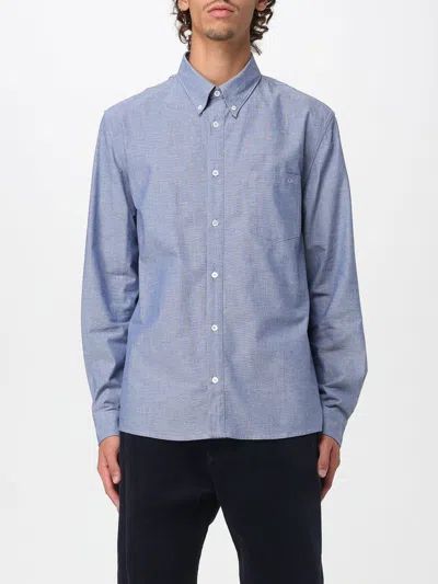APC SHIRT A. P.C. MEN COLOR INDIGO,H30570109
