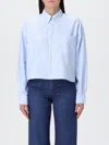 Apc Shirt A. P.c. Woman Color Gnawed Blue