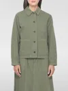 Apc A.p.c. Textured Cotton Shirt With Classic Collar In Gray