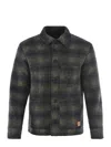 Apc A.p.c. Checked Logo Patch Jacket