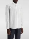 Apc Edouard Button-down Shirt In Weiss