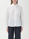 Apc Boyfriend Shirt With Logo In White