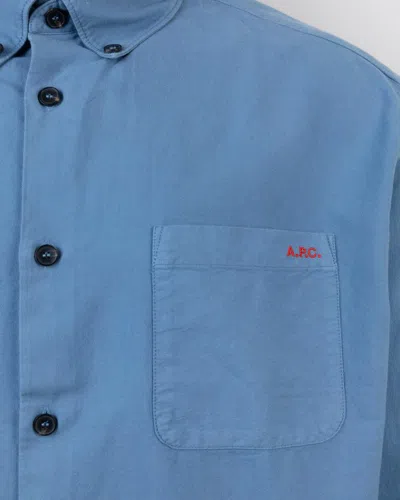 Apc A.p.c. Shirt "mateo" In Blue