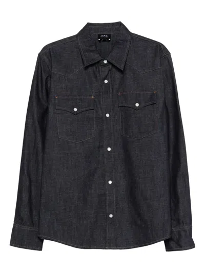 Apc A.p.c. Shirt In Blue