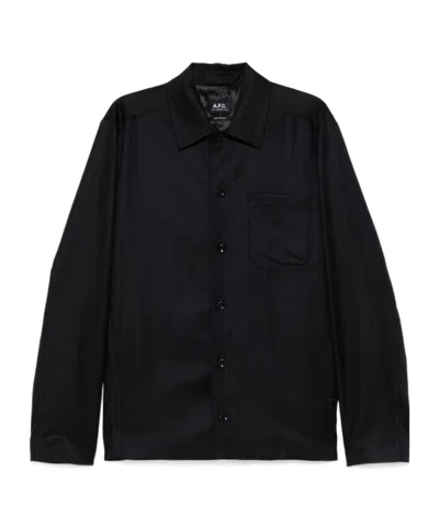Apc Shirt Casual Jacket In Black