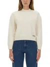 Apc Esther Round-neck Sweater In Neutral