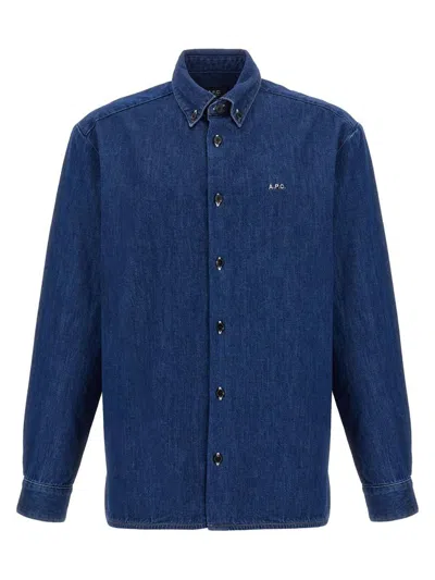 Apc A.p.c. Shirt "mathias" In Blue